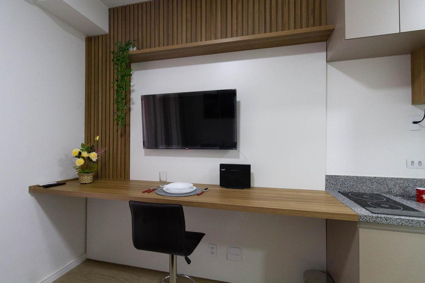 Studio Confortavel E Com Varanda No Alto Da Boa Vista Apartamento